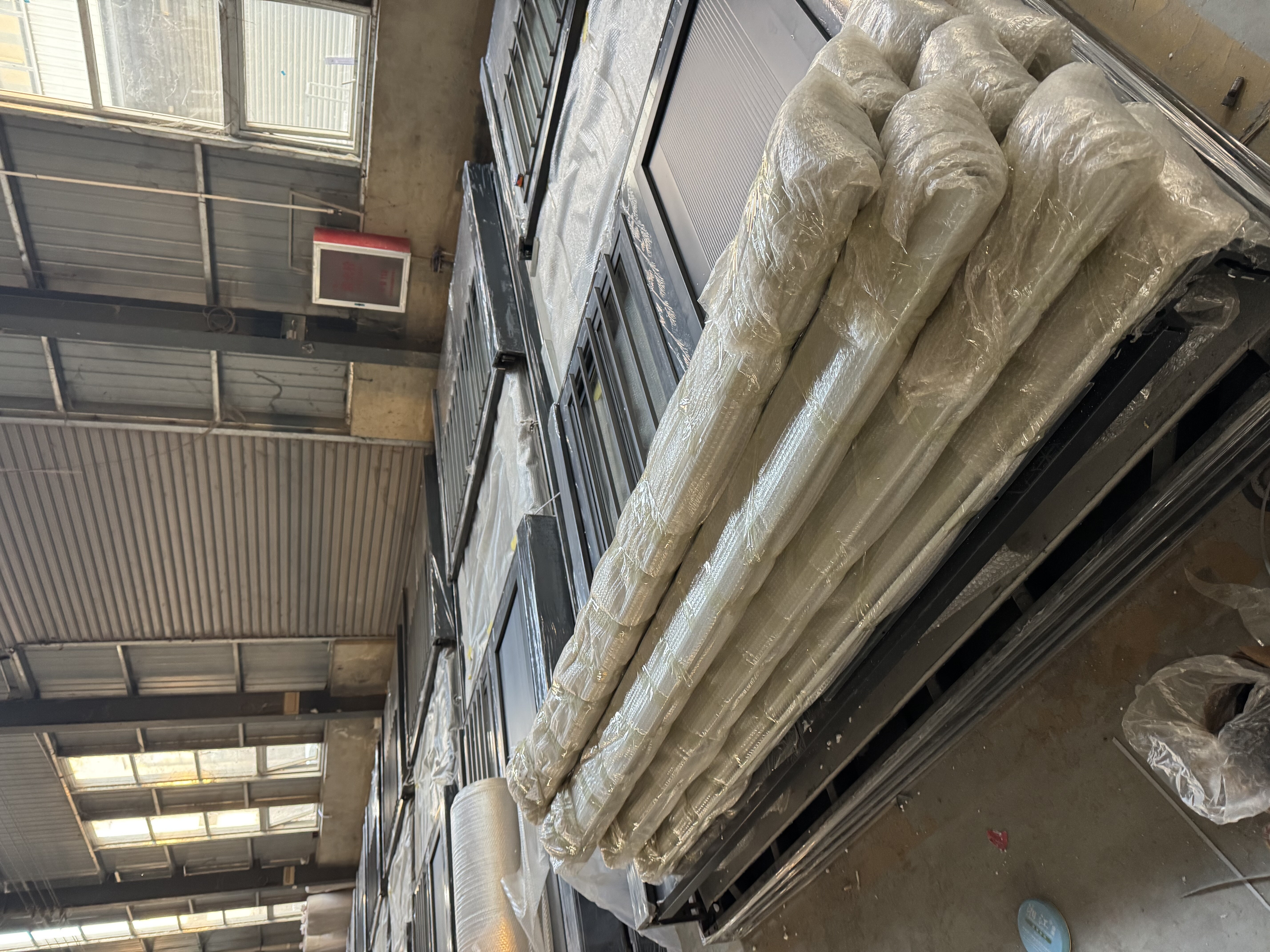 Container Homes to Mexico being packed for shipment