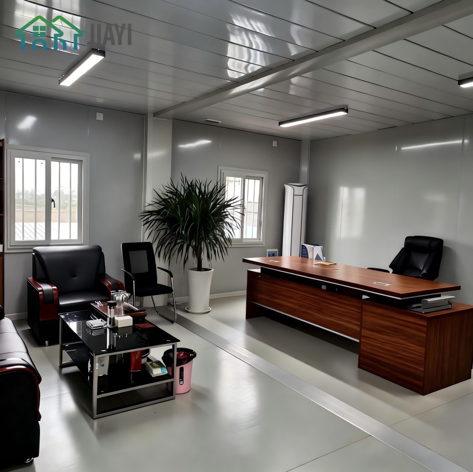 Fast Install Prefab Flat Container House Two -Story Worker Dormitory Office Equipped Bathroom