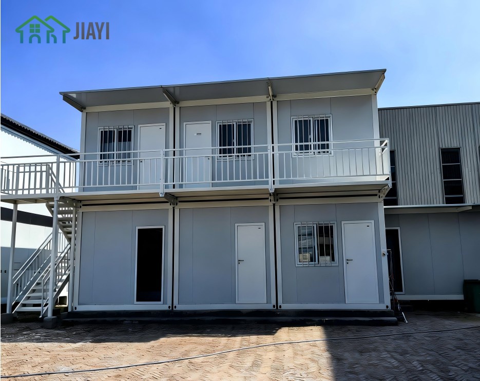 Fast Install Prefab Flat Container House Two -Story Worker Dormitory Office Equipped Bathroom