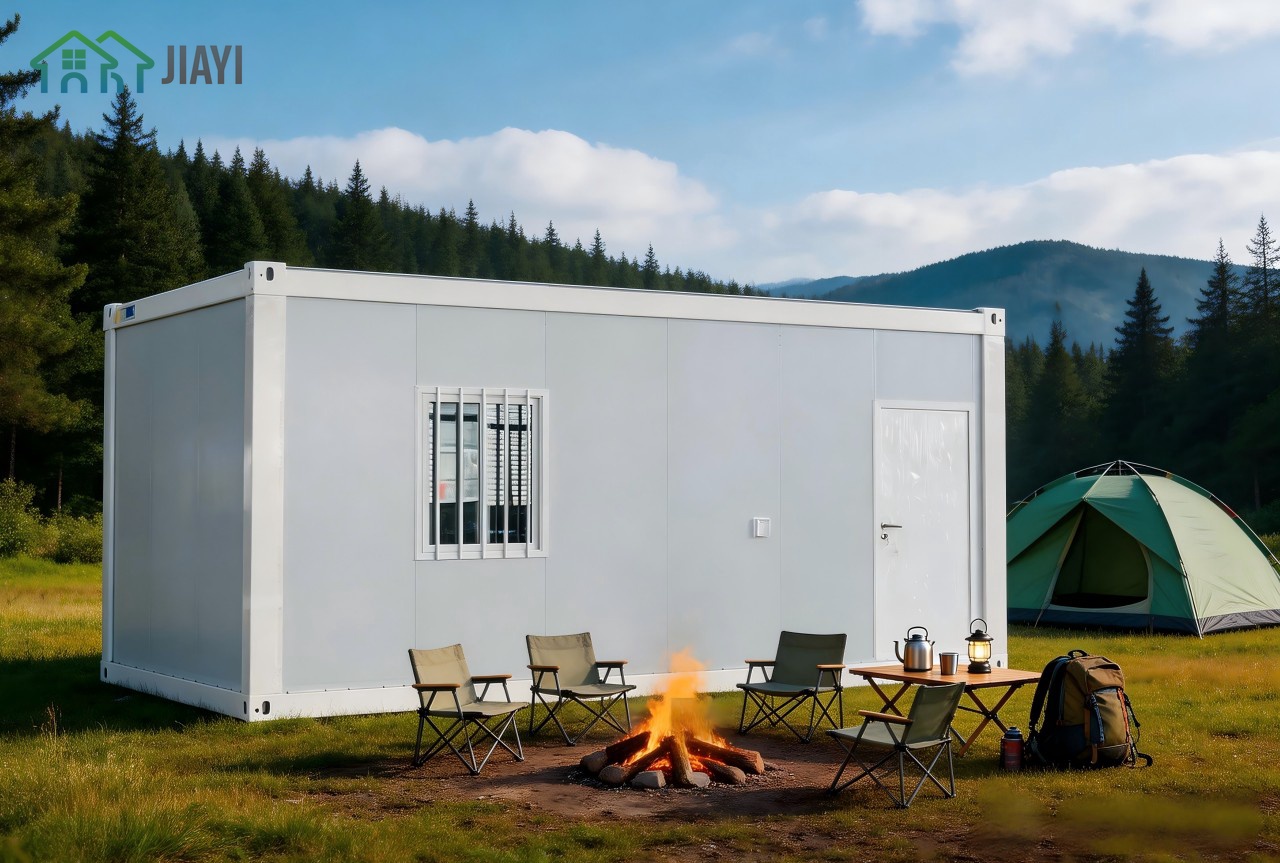 Portable Camping House Flat Pack Container Temporary Accommodation House