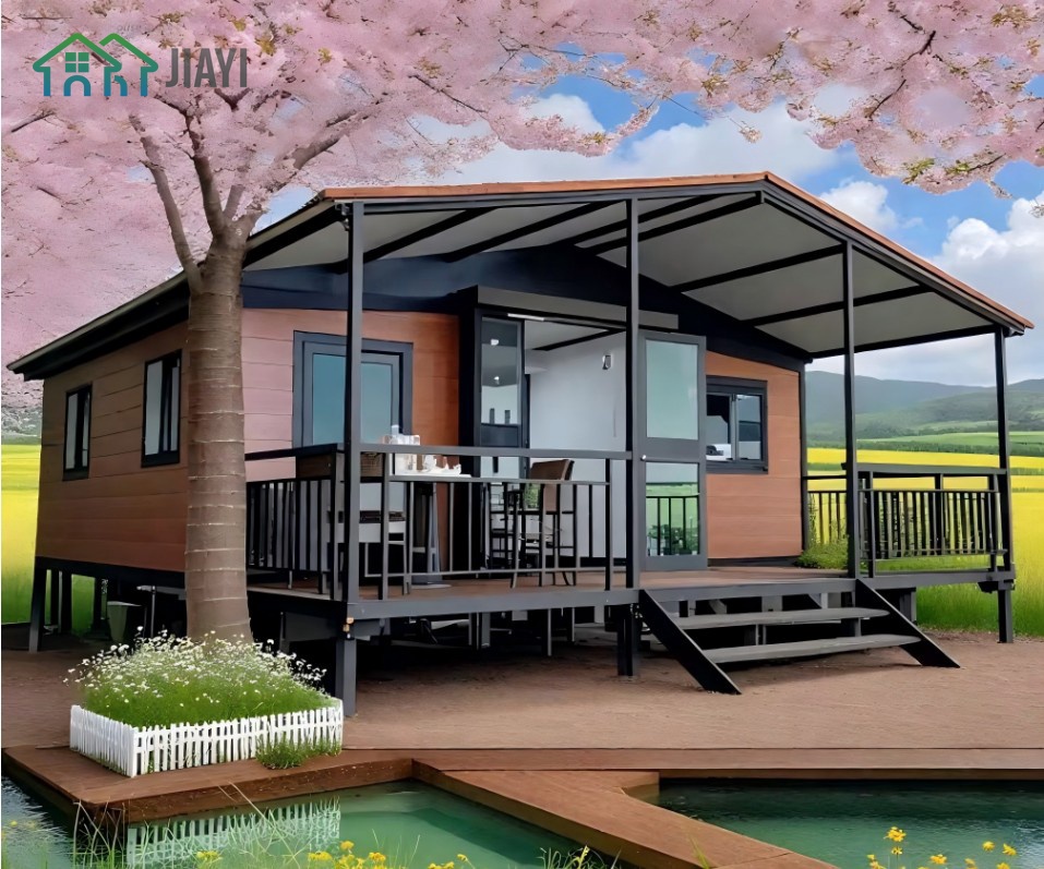 ne-Stop Service Manufacture Slopped Roof Expanding House Favourable Price