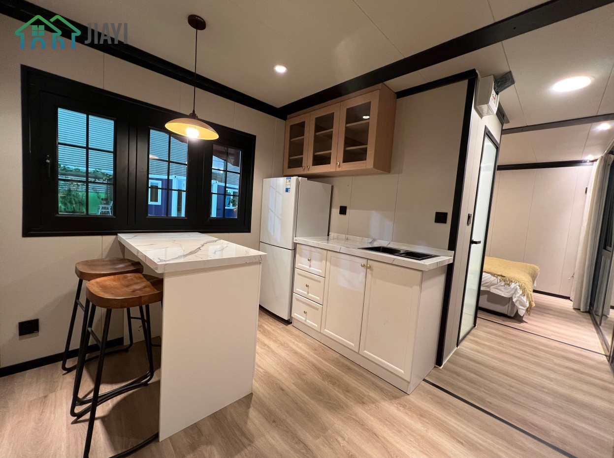 10FT Total 18m2 Tiny Home Expandable Prefab House One bedroom One kitchen One Bathroom