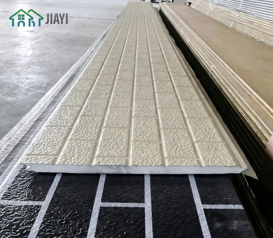 Metal Sandwich Insulated Fire Resistant Eco-Friendly 16mm Caved Panels for Exterior Walls