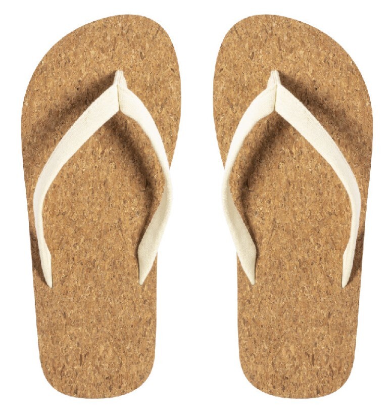 Eco-friendly hotel slippers flip flop cork sole 11inch 12inch 