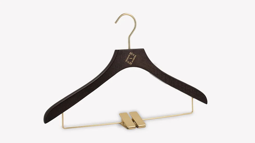 Factory solid wood hangers for women's and children's clothing non slip wooden hangers natural wood color