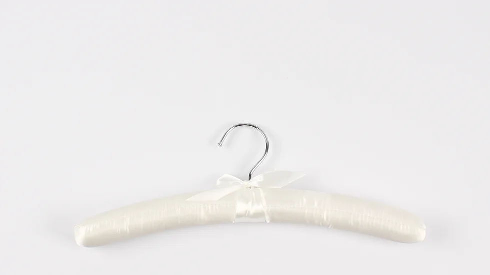 Luxury Gold Hook Pink Padded Hangers Wedding Dress Hanger Fabric/Stain Hanger