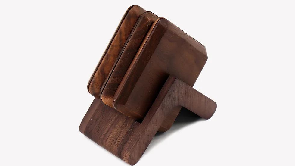 Eco-friendly wooden hotel guest room items 