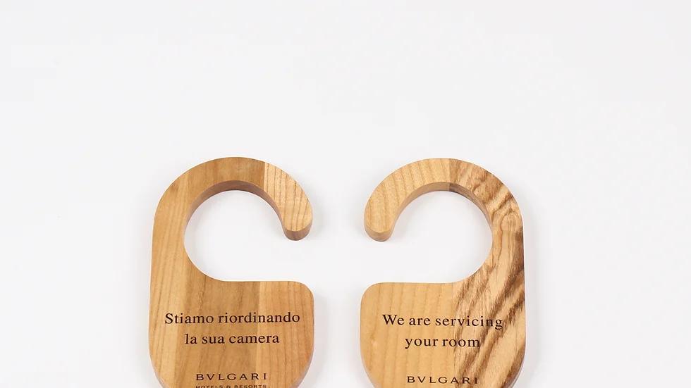 Eco-friendly wooden hotel guest room items 