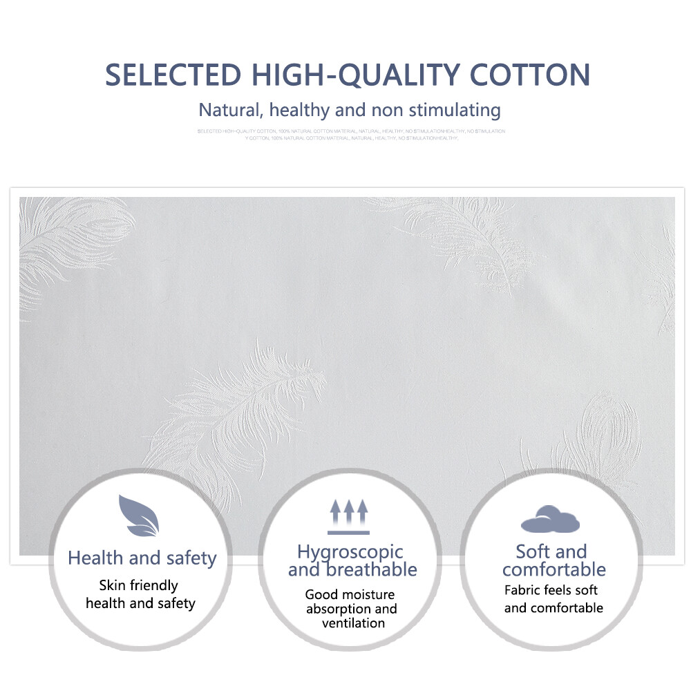 Customized 100% pure cotton soft skin friendly hotel pure white bedding, environmentally friendly bed sheets, hot selling bed monoclonal antibodies, pilling