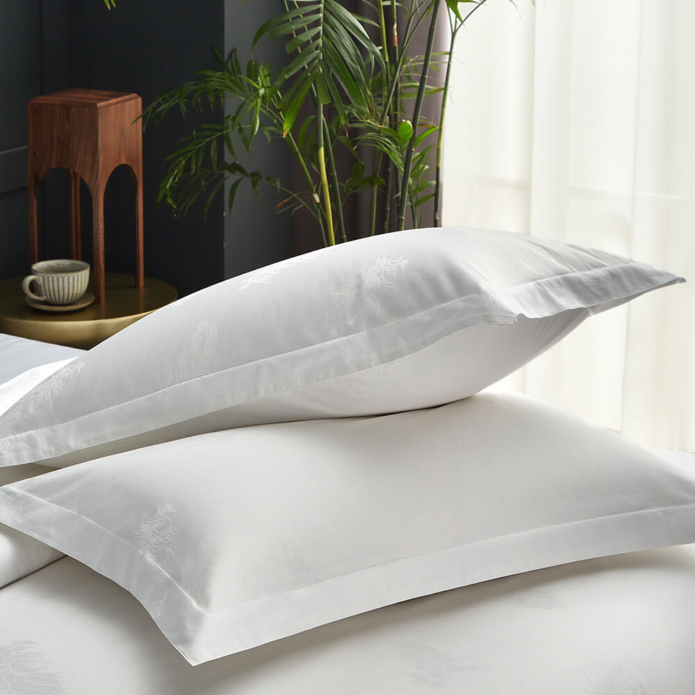 Customized 100% pure cotton soft skin friendly hotel pure white bedding, environmentally friendly bed sheets, hot selling bed monoclonal antibodies, pilling