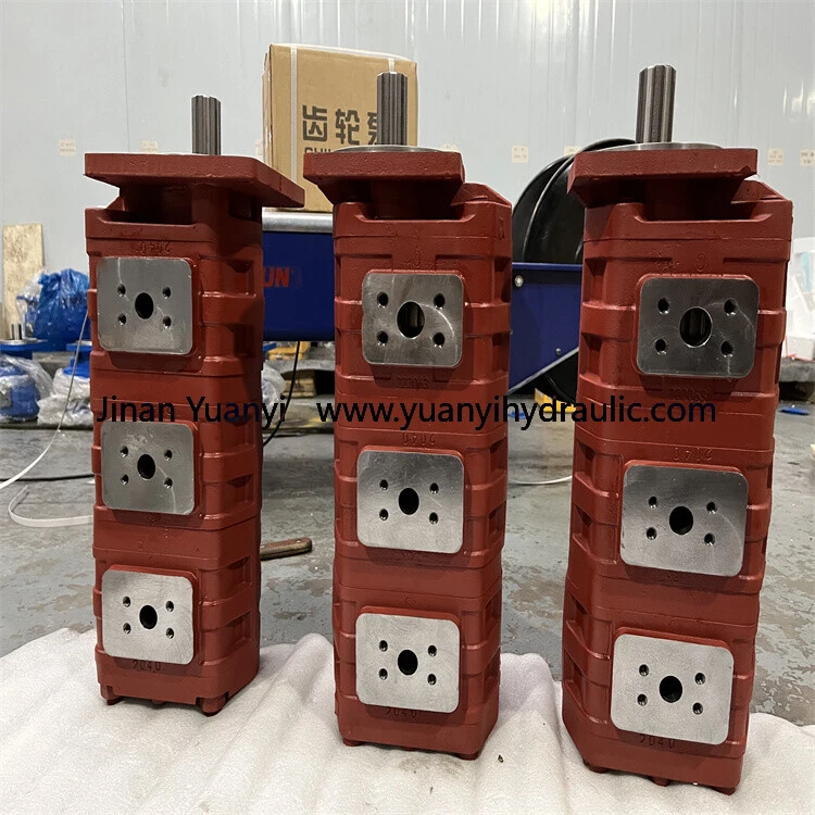 CBGJ2 Hydraulic Double Gear Pump For Loader, CBGJ High Pressure Gear Pump, CBGJ Hydraulic Pump