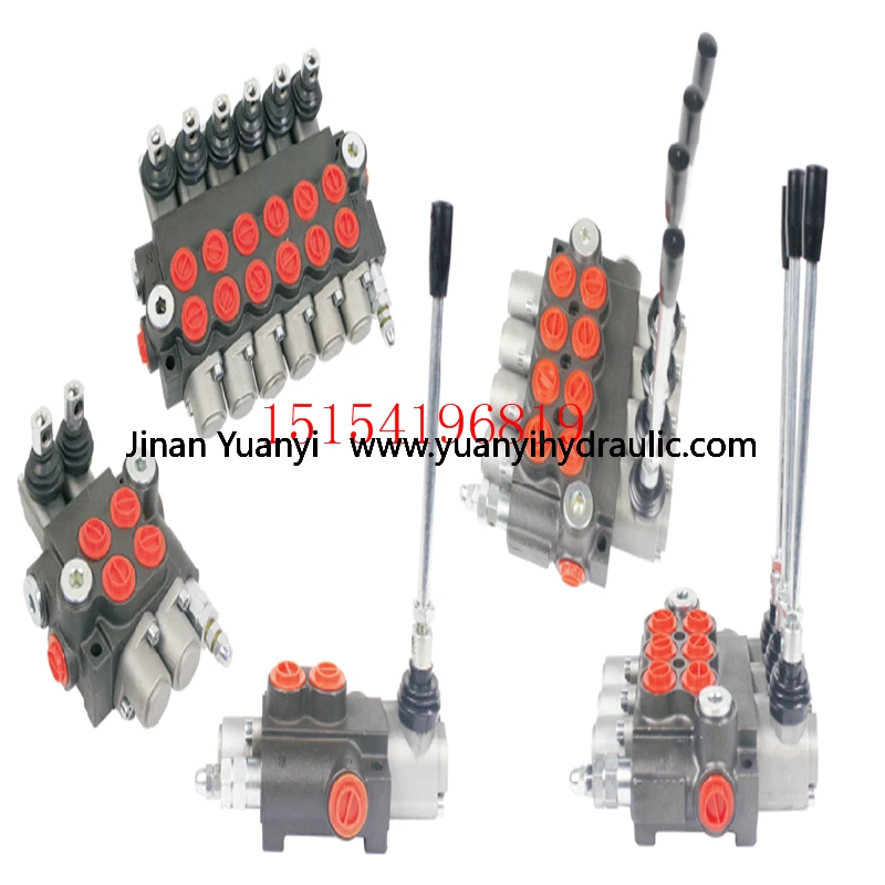 P40, P80 and P120 directional control Hydraulic valve, 2P40 2P80 Series Valve,1-7 spools Valve