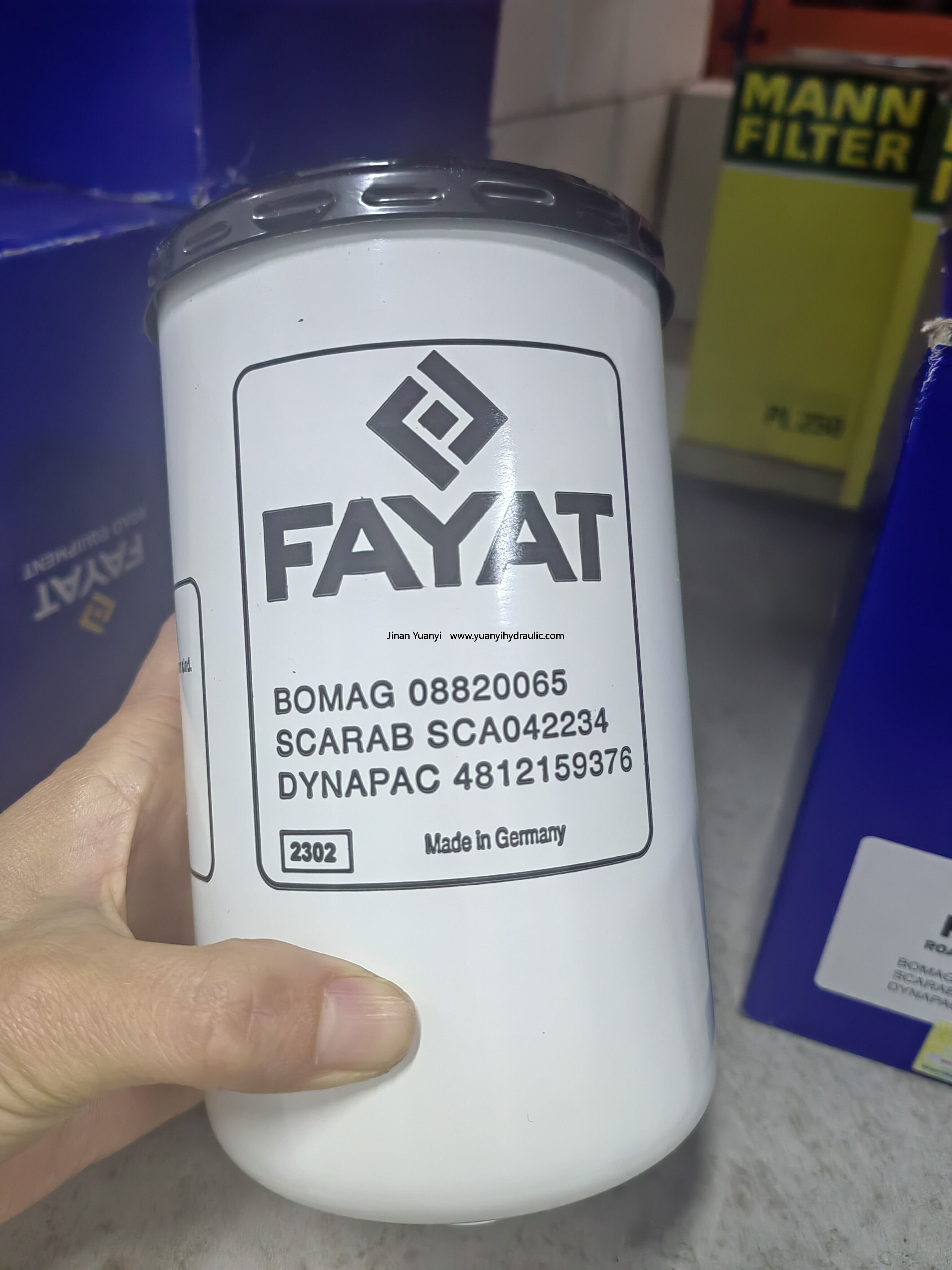 08820065 Bomag Road Roller Oil filter and 4812159376 Fuel Filter