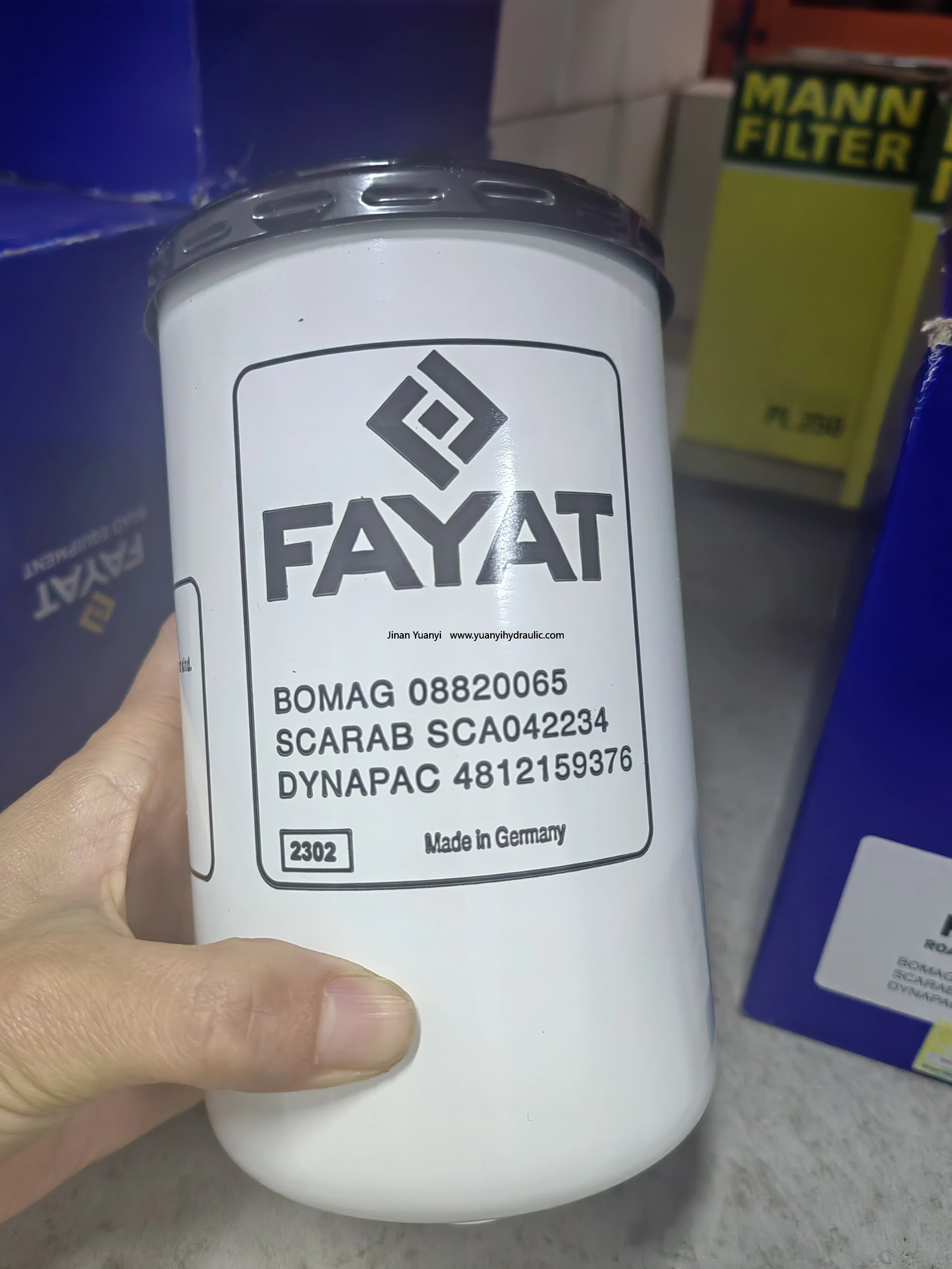 08820065 Bomag Road Roller Oil filter and 4812159376 Fuel Filter