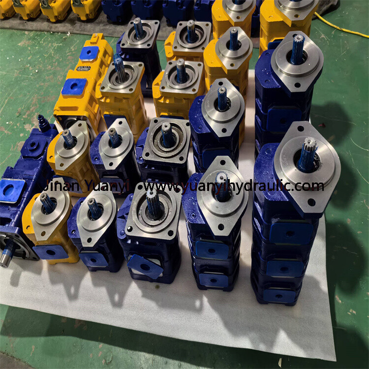 Jinan Hydraulic Pump,JHP2080/2032 Tandem High Pressure Gear Pump for  Hindustan Loader