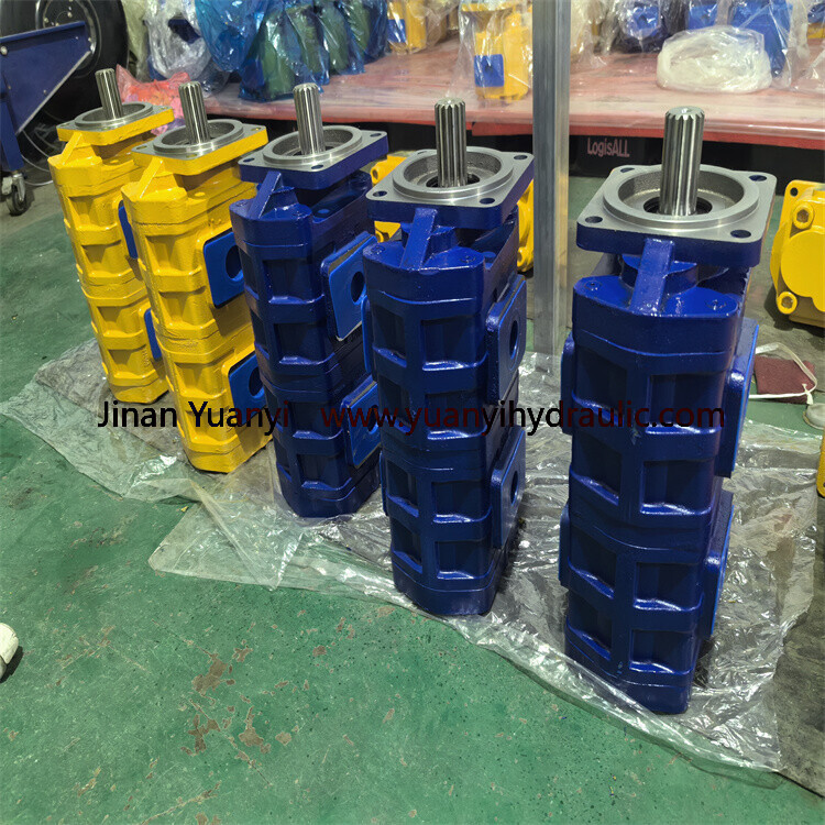 Jinan Hydraulic Pump,JHP2080/2032 Tandem High Pressure Gear Pump for  Hindustan Loader
