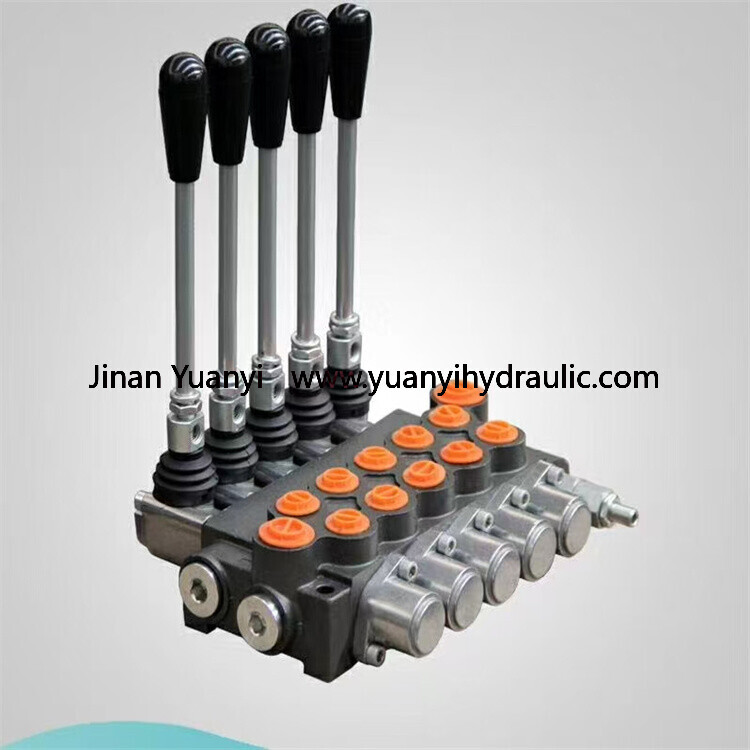 P80-6 P80-5 Monoblock Control Hydraulic Valves with Joystick For Forklift
