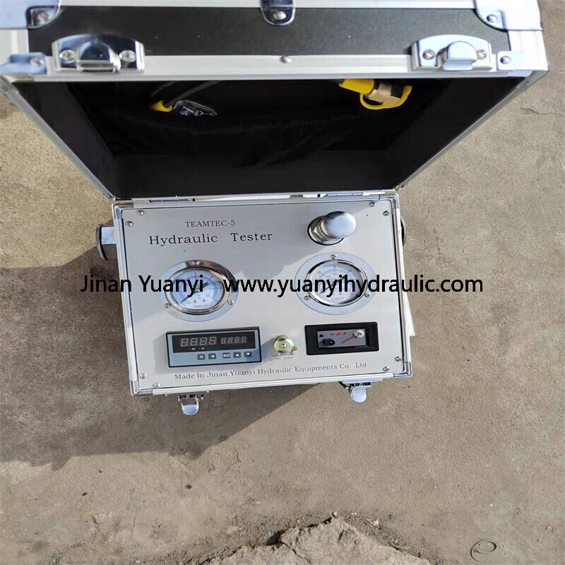 Digital Hydraulic Pump and Motor Pressure Flow Meter Tester,500L/MIN Portable Hydraulic Tester 