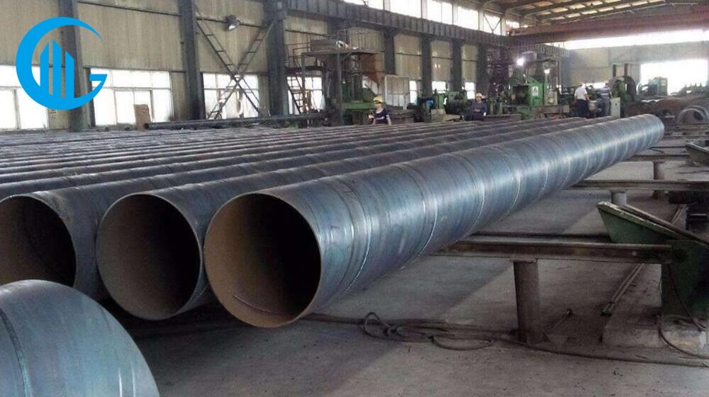 Spiral welded pipe