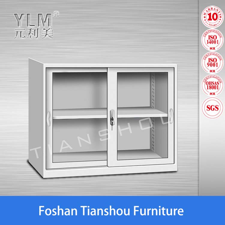 فك وتركيب دولاب زجاجي منخفض ذو بابين سميكين مكتبة مبتكرة