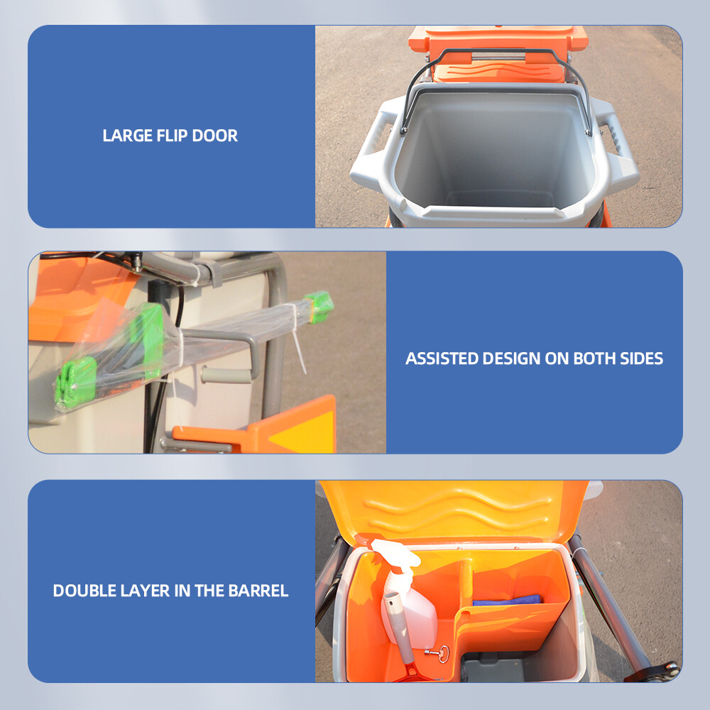 Multi-Function Sanitation Cleaning Trolley