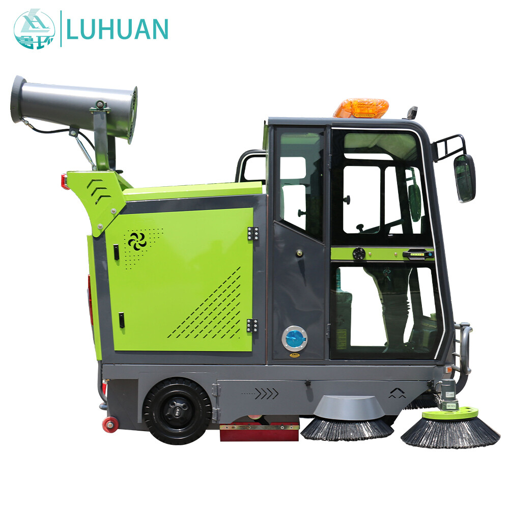 Electric Ride On Road Street Sweeper Cleaning Equipment  ﻿
