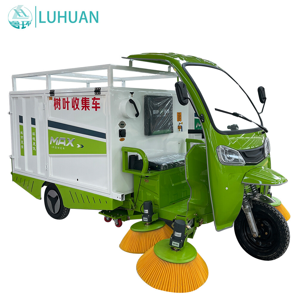 Electric 3-Wheel Leaf Sweeper Plastic Floor Cleaning Machine