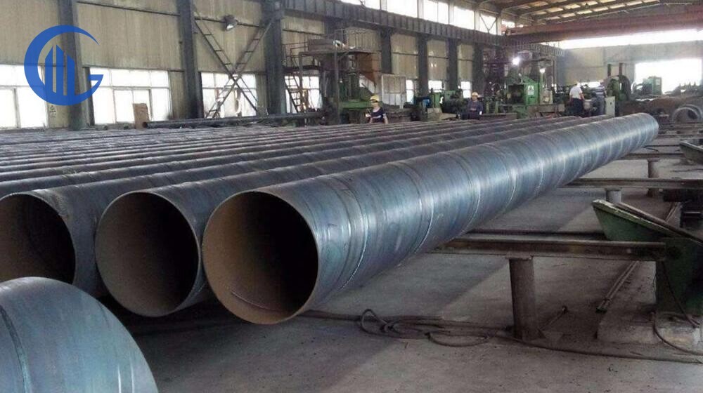 Spiral welded pipe