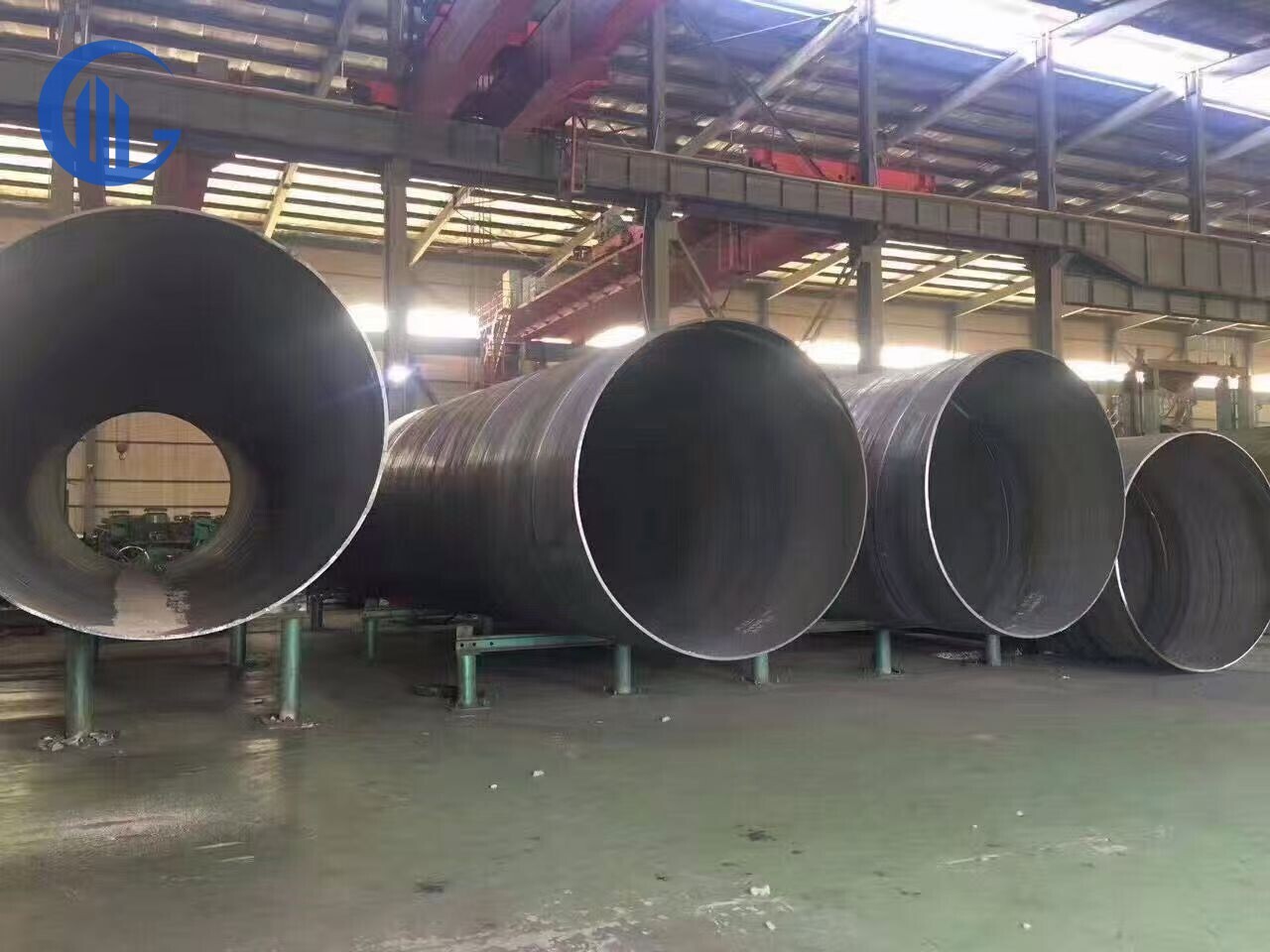 Spiral welded pipe