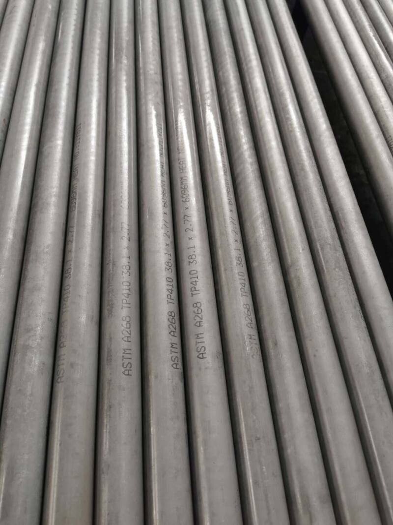 Astm A268 Tp410 Tp430 Stainless Steel Seamless Pipe For Heat Exchanger Industry