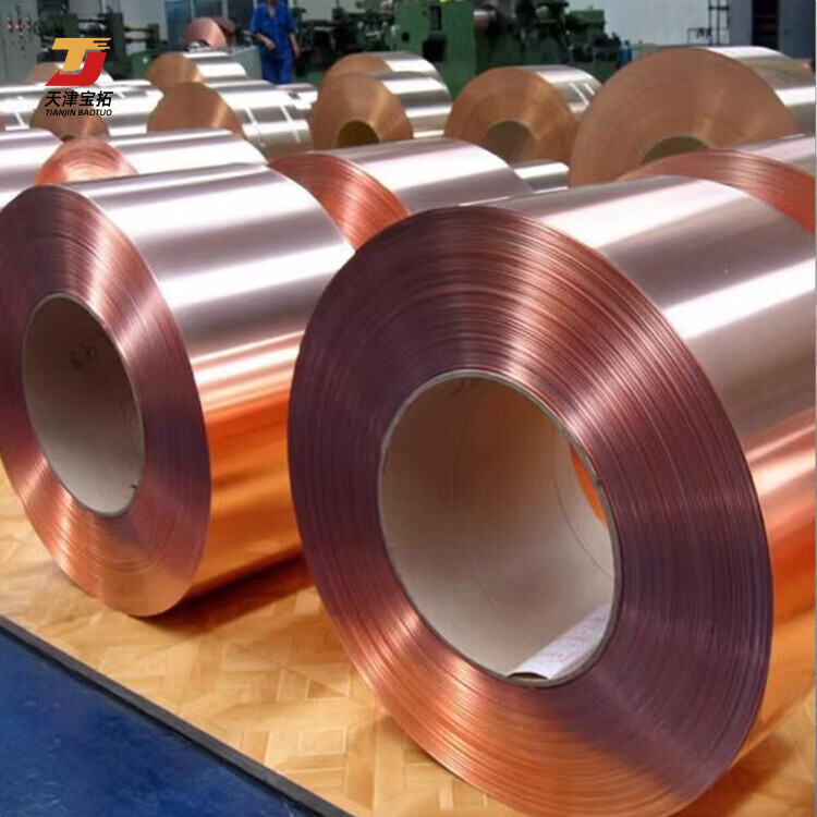 99.9% Pure Strip C1100 C1200 C1020 C5191 Decorative Earthing Copper Coil Foil Roll Price