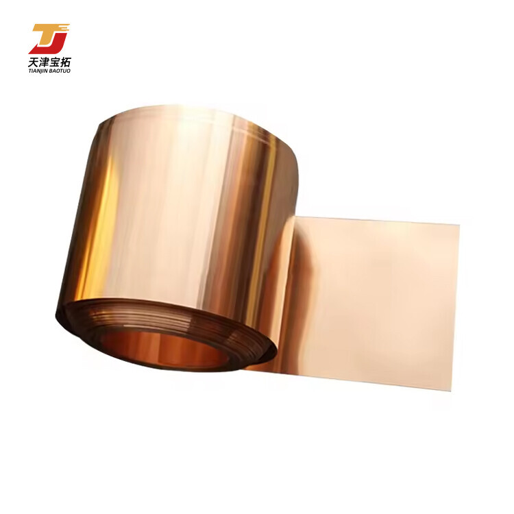 99.9% Pure Strip C1100 C1200 C1020 C5191 Decorative Earthing Copper Coil Foil Roll Price