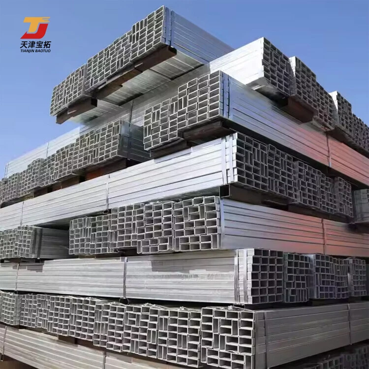 Hot Sales Q235B Galvanized Square Steel Pipe Rectangular Pipe