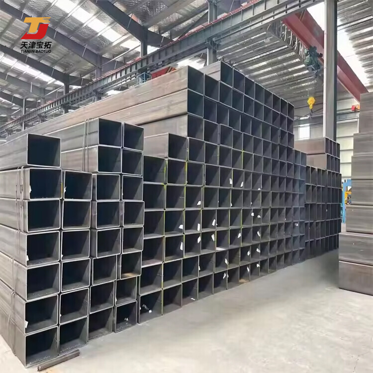 Q345 Welded Seamless Mild Carbon Steel Pipe/black Steel Pipe Square/rectangular Tube