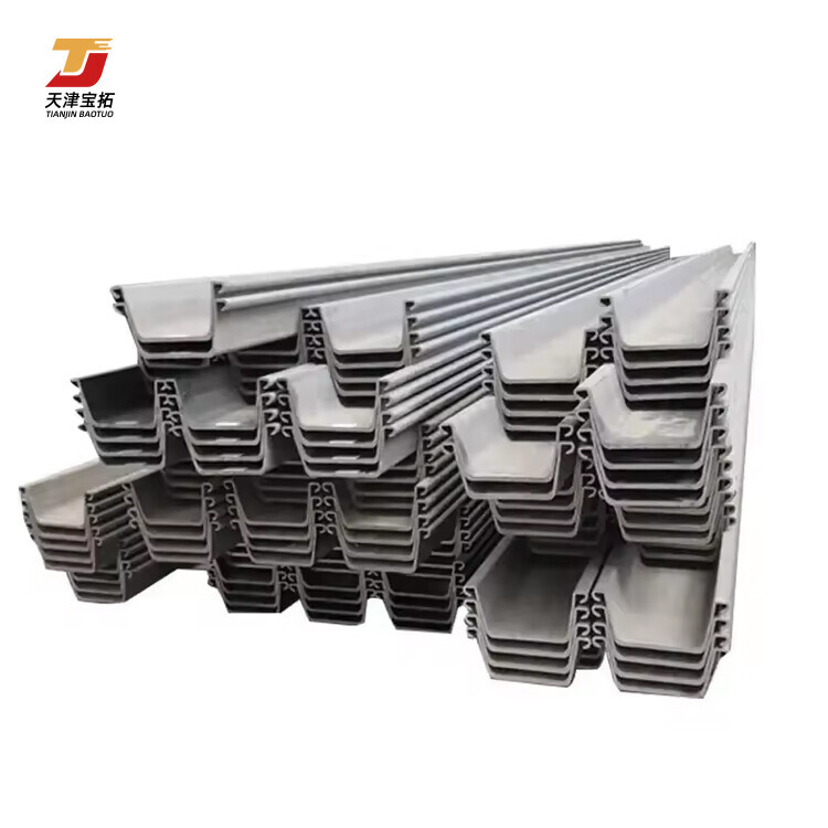 Astm A36 Q345 Steel Sheet Pile Hot Rolled Carbon Section Steel Piling Steel Sheet Pile