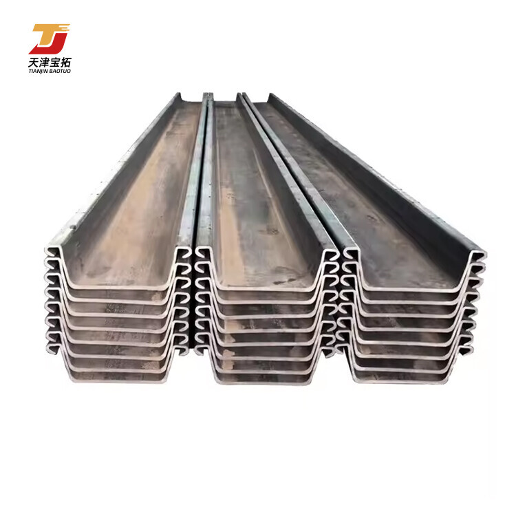 Astm A36 Q345 Steel Sheet Pile Hot Rolled Carbon Section Steel Piling Steel Sheet Pile