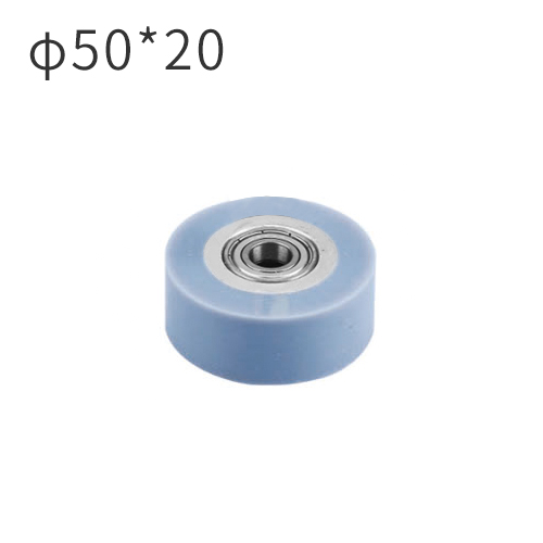 Mingde machinery manufacturing 50*20MM Imported Silicone Wheels with Pins for profile wrapping machine