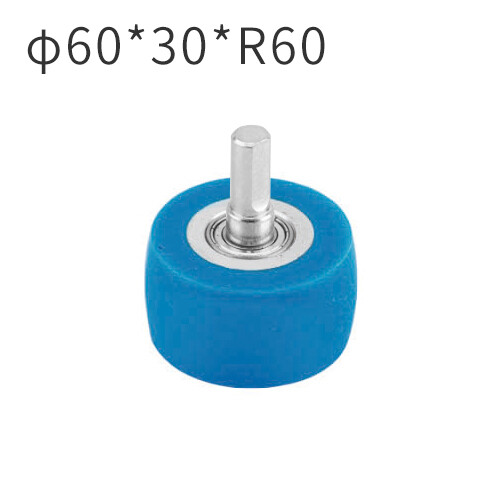 Mingde machinery manufacturing 60*30*R60MM Silicone wheel with pin for profile wrapping machine