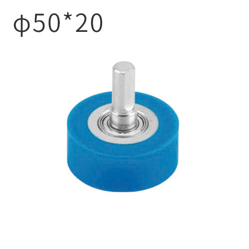 Mingde machinery manufacturing 50*20MM Silicone wheel with pin for profile wrapping machine