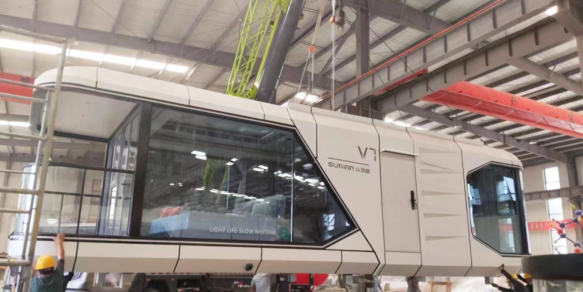 SUNINN V7 capsule houses delivered to Xinjiang province