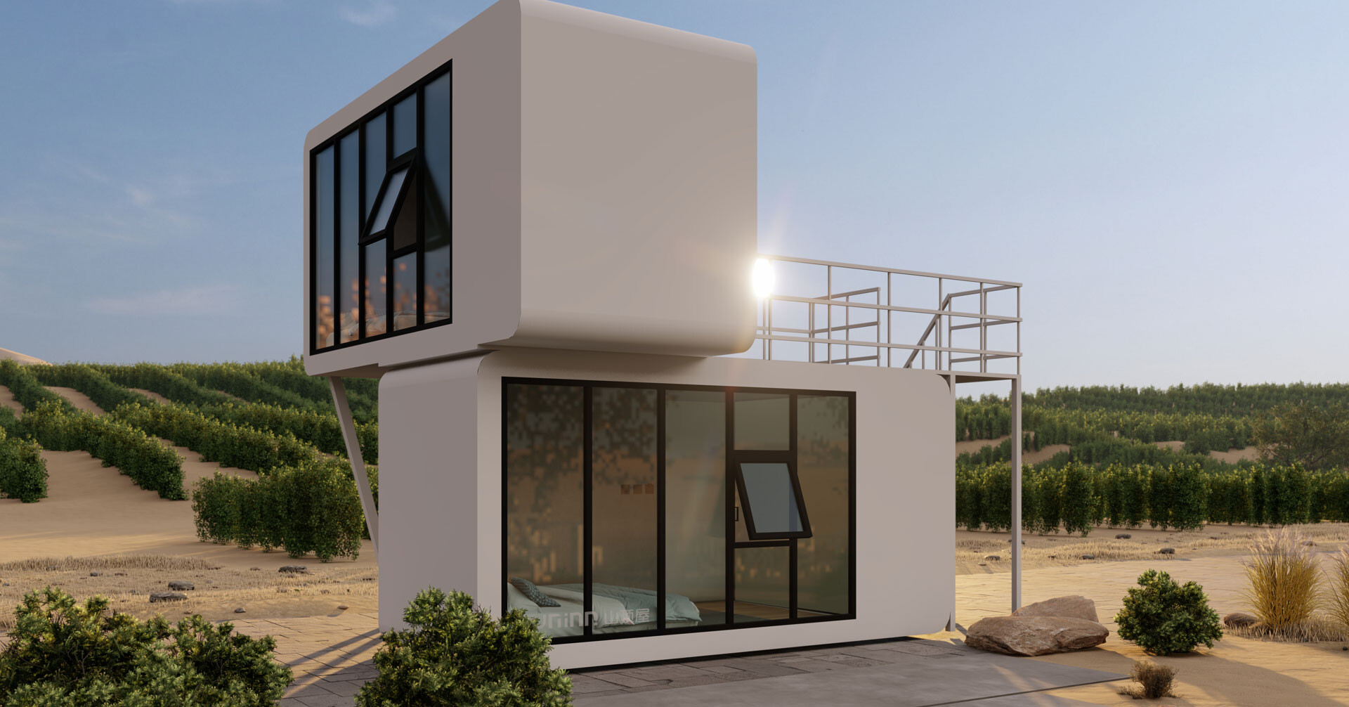 Apple Cabin BOX02: Double the Space, Double the Possibilities Apple Cabin BOX02: Double the Space, Double the Possibilities