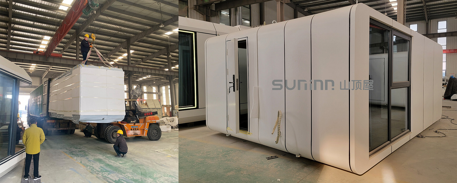 SUNINN apple cabin ecohouse to Europe