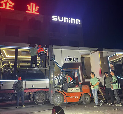 SUNINN Ships Customized V7 Space Capsule House with Wheels to South Korea