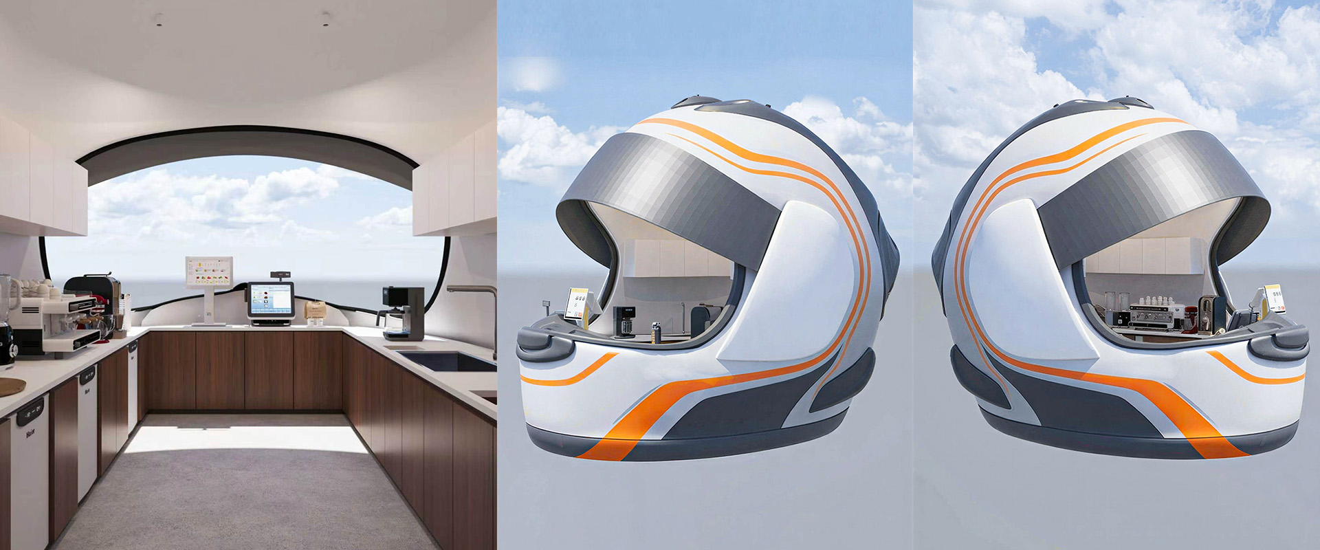 SUNINN Begins Production on Custom Helmet-Shaped Café for Jordan Client