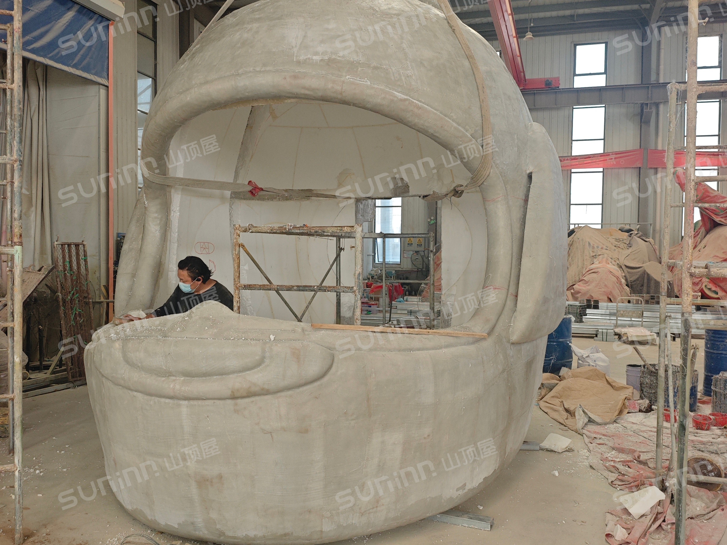 Custom Helmet-Shaped Café Enters Production at SUNINN
