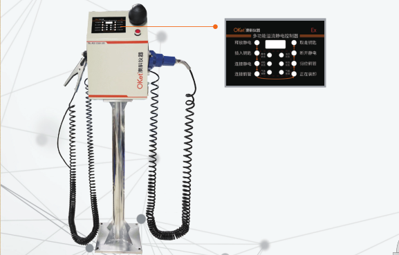 Controlador de electricidad estática de desbordamiento multifuncional