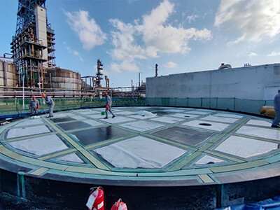 OKET A&Z Propels VOC Control for Sinopec Qingdao with Advanced Full-Contact FRP Floating Roof Solution