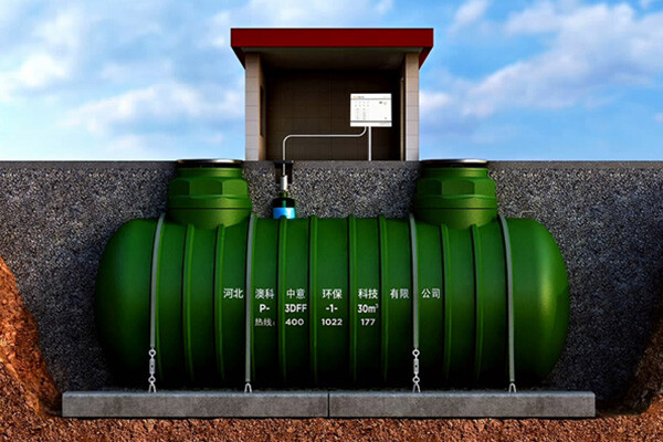 Réservoir de carburant souterrain à double paroi FRP