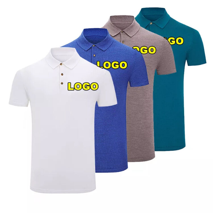 2024 Factory Wholesale Mens Plain 100% Wool Polo Sweater T-Shirts Mens Knit Golf Polo T-Shirts Custom