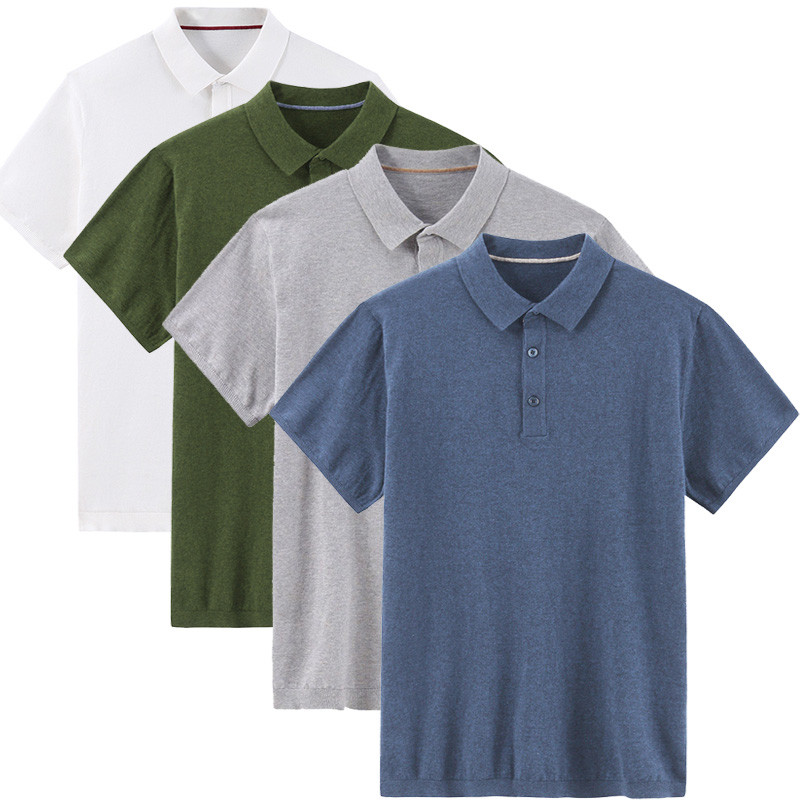 Customized Hot Selling Short Sleeve Mens Solid Cotton Fit Man Golf Polo T-Shirts